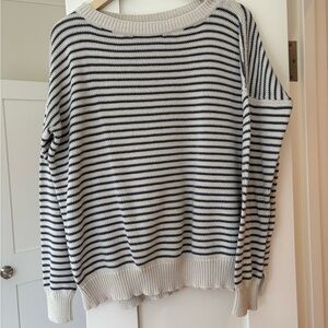 Emerson Fry - Carolyn Sweater - Organic Cotton - Navy and White Stripe